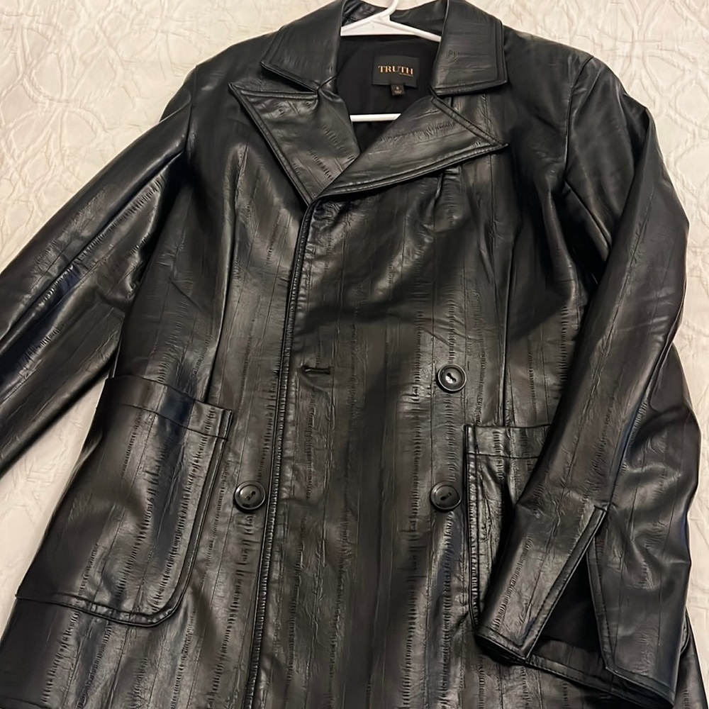 Leather blazer